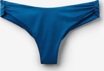 CALZEDONIA Bikini Bottoms 'Shiny Satin' in Blue: front