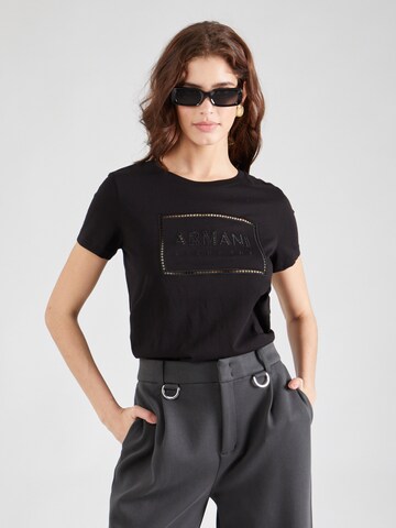 T-shirt ARMANI EXCHANGE en noir : devant