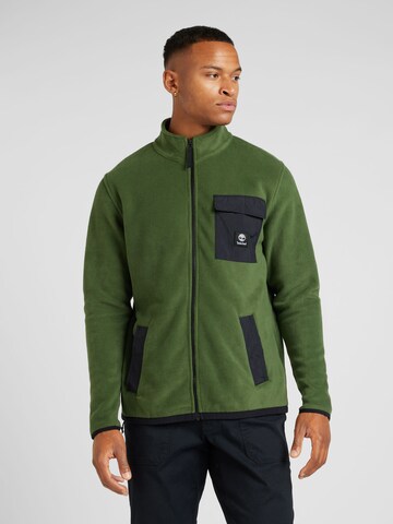 TIMBERLAND - Chaqueta polar en verde: frente
