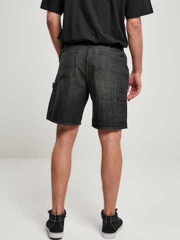 Urban Classics Loose fit Cargo jeans in Black