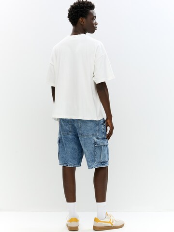Loosefit Jeans cargo di Pull&Bear in blu