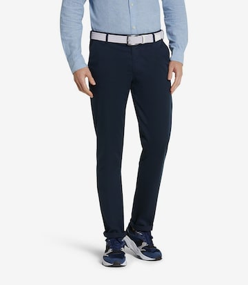MEYER Regular Chino Pants 'Oslo' in Blue: front