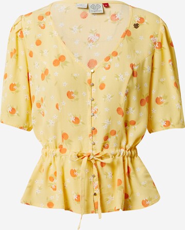 Camicia da donna 'POLYANKA' di Ragwear in giallo: frontale