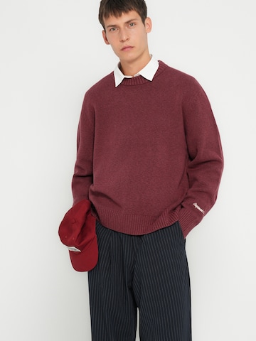 JACK & JONES Svetr 'JORNORREBRO' – červená