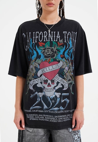 Ed Hardy T-Shirt 'California Love Kills' in Schwarz