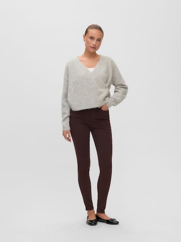 VERO MODA Slimfit Jeans 'VMSophia' in Bruin