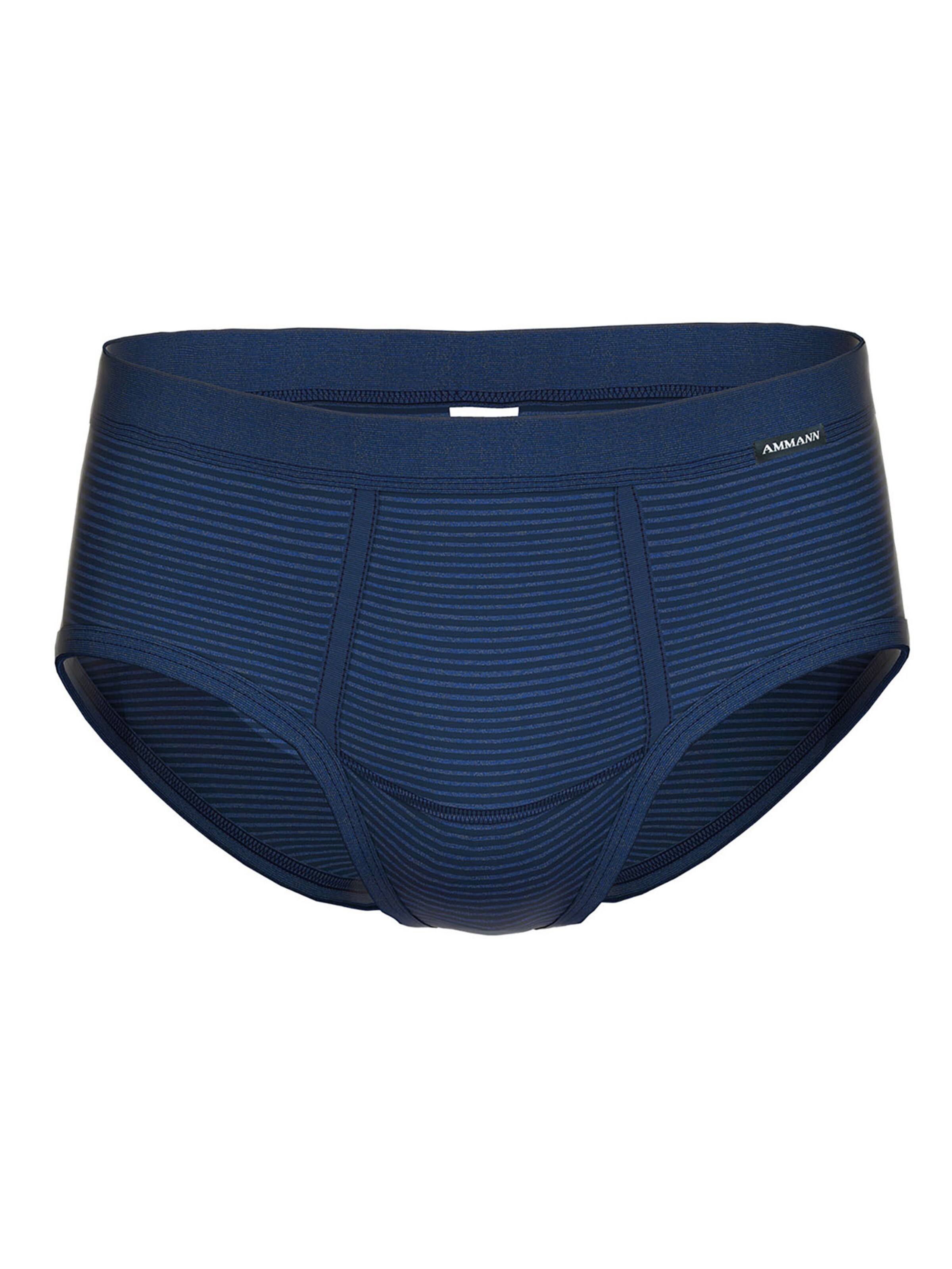 Ammann Panty 'Day Classic / Jeans Feinripp' in Blue: front