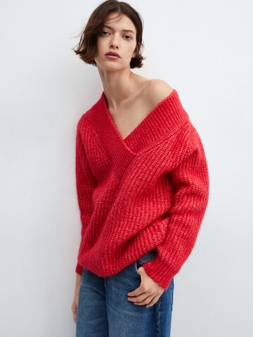 MANGO Sweater 'Chapi' in Red