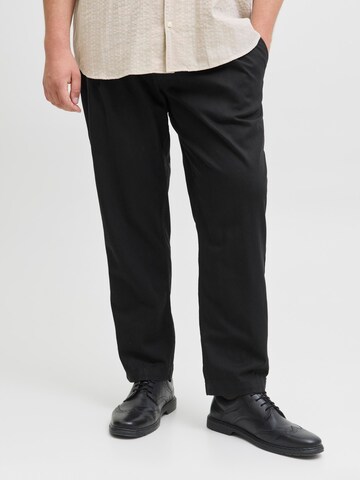 JACK & JONES Wide leg Chino trousers in Black: front