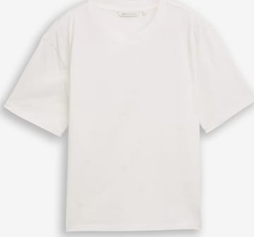 TOM TAILOR DENIM T-Shirt in Weiß: Vorderseite