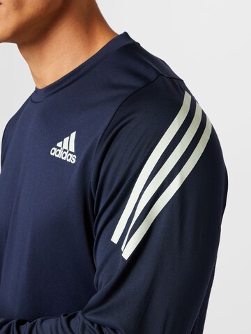 Tricou funcțional 'Icons' de la ADIDAS SPORTSWEAR pe albastru