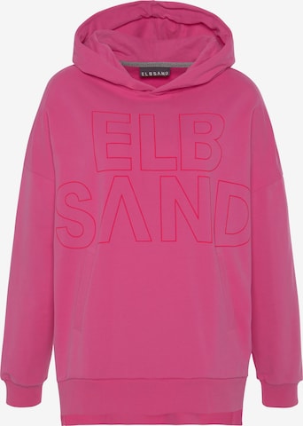 Sweat-shirt Elbsand en rose : devant