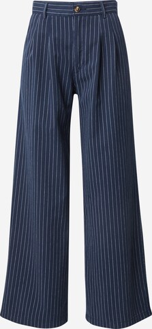 LEVI'S ® Wide Leg Bukser med lægfolder 'Pleated Wideleg Trouser' i blå: forside