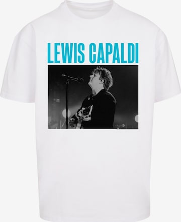 T-Shirt 'Lewis Capaldi - Photo Tour' Merchcode en blanc : devant