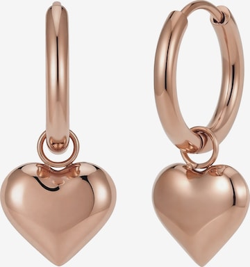 Boucles d'oreilles 'Herz' GOOD.designs en or : devant