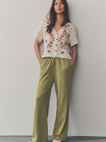 Wide Leg Pantalon Next en vert