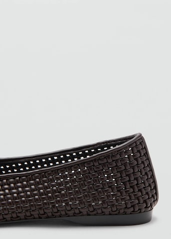 MANGO Ballet Flats 'Cidia' in Brown