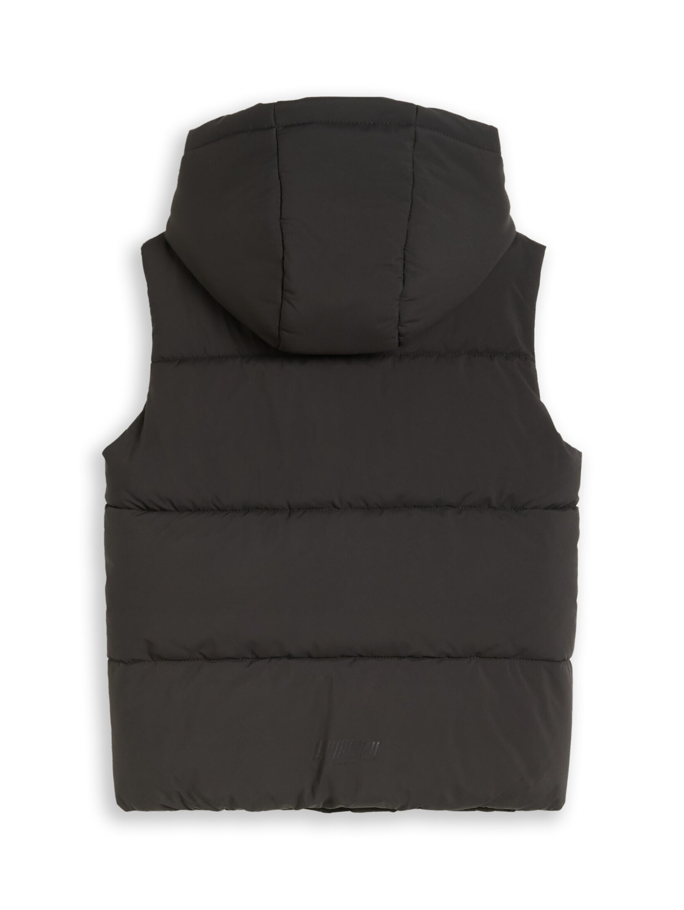 TOM TAILOR Weste in Schwarz