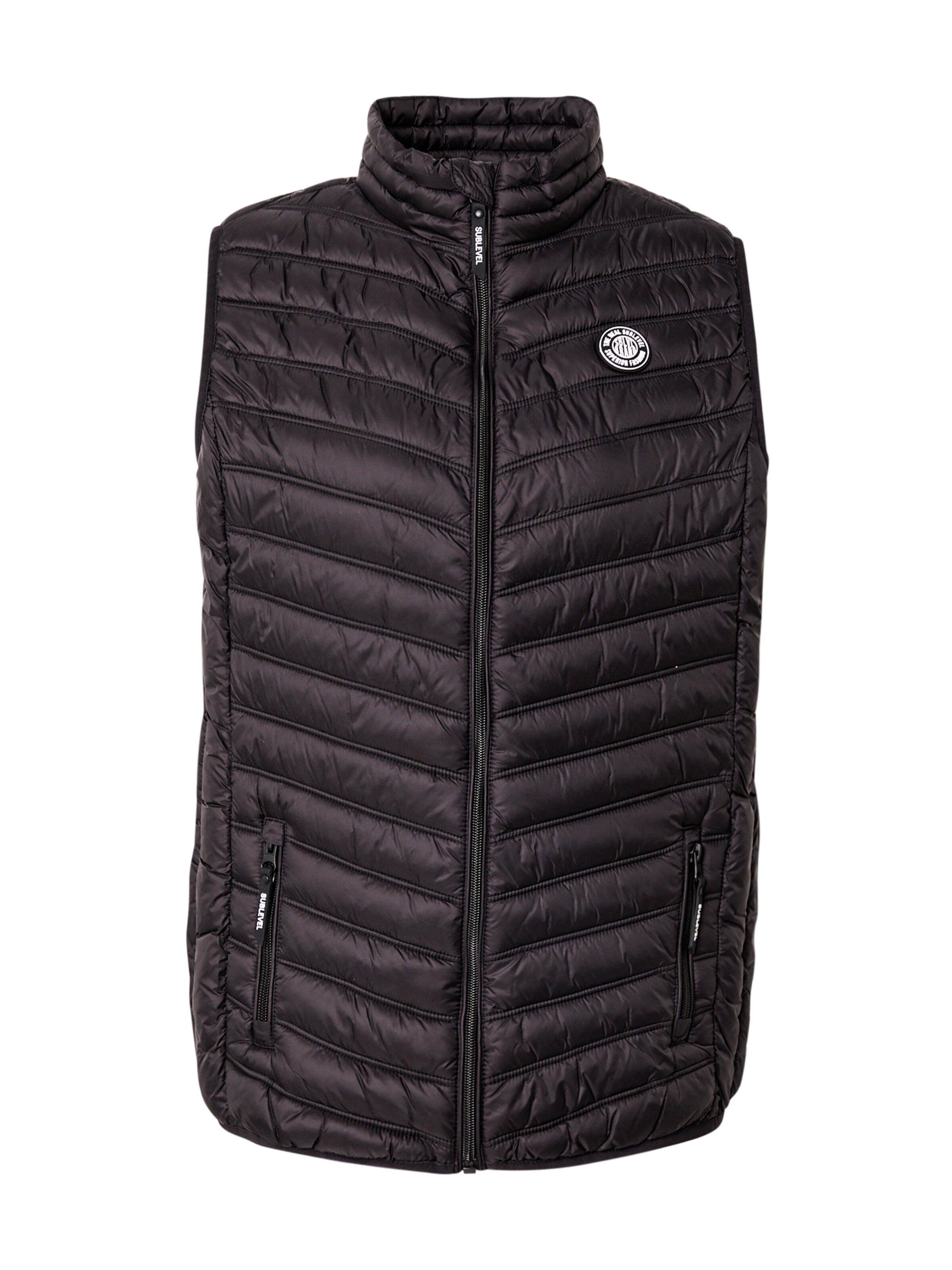 Sublevel - Chaleco en negro: frente