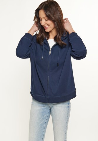 usha BLUE LABEL - Sudadera con cremallera en azul: frente