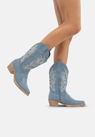 Salinyang Cowboylaarzen in Blauw