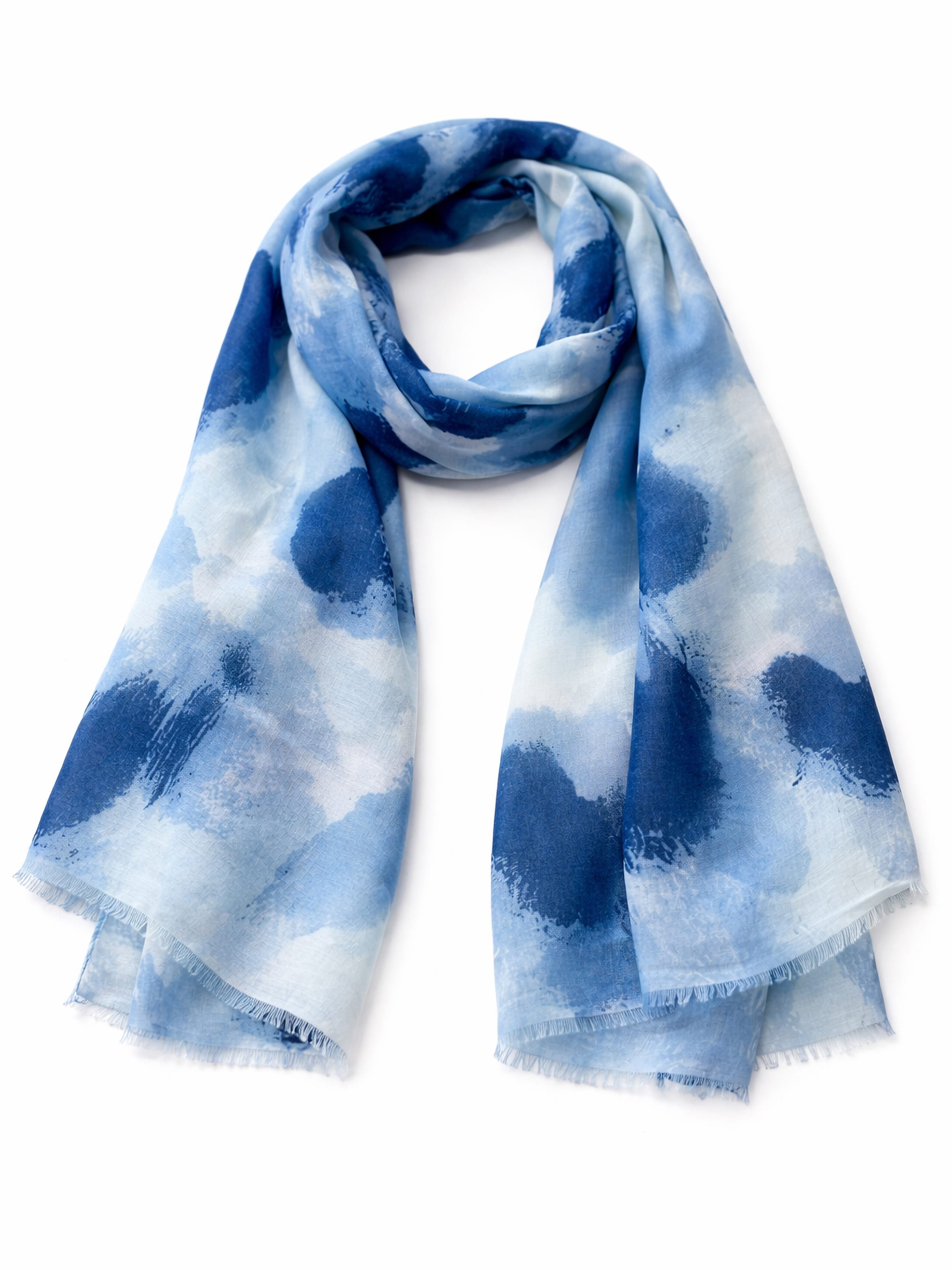 COLLEZIONE ALESSANDRO Scarf 'Malediven' in Blue: front