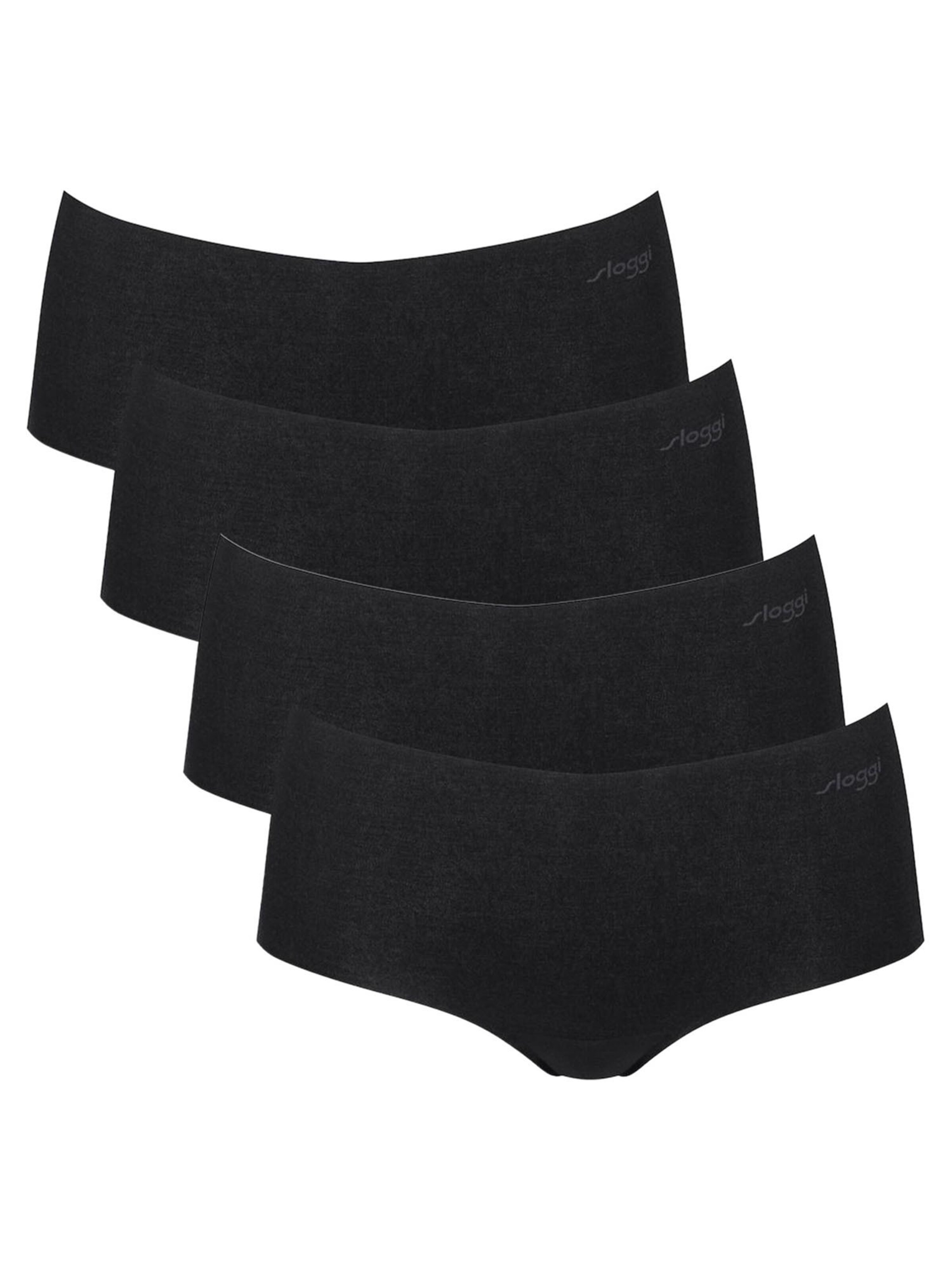 SLOGGI Boyshorts 'ZERO Modal 2.0' in Black: front