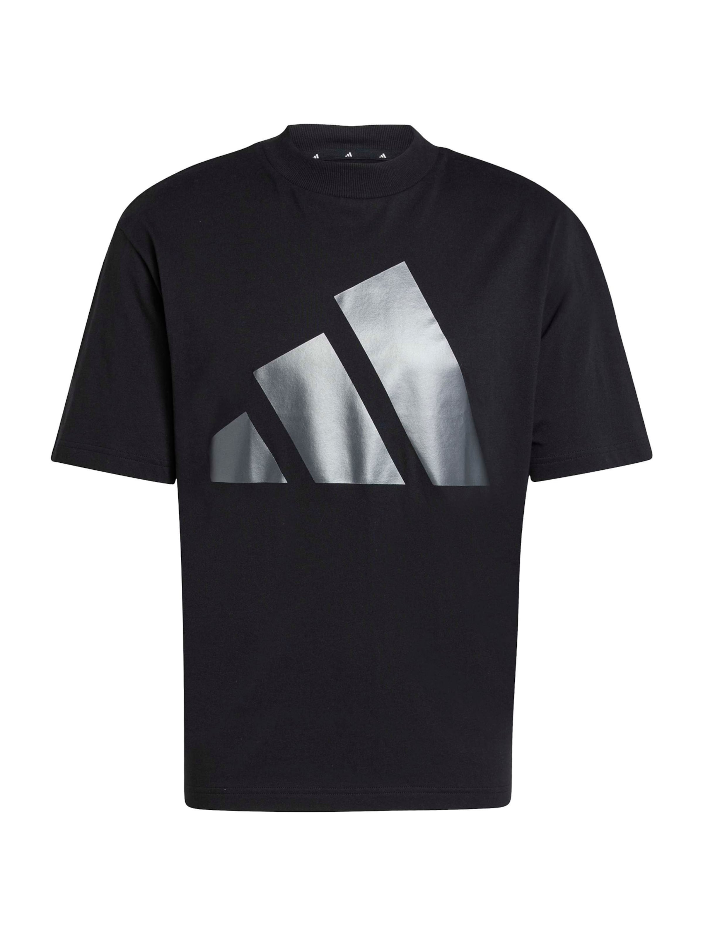 ADIDAS SPORTSWEAR Λειτουργικό μπλουζάκι 'ESS' σε μαύρο: μπροστά