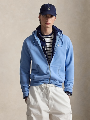 Hanorac de la Polo Ralph Lauren pe albastru: față