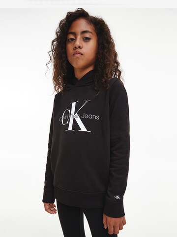 Calvin Klein Jeans Sweatshirt in Schwarz: predná strana