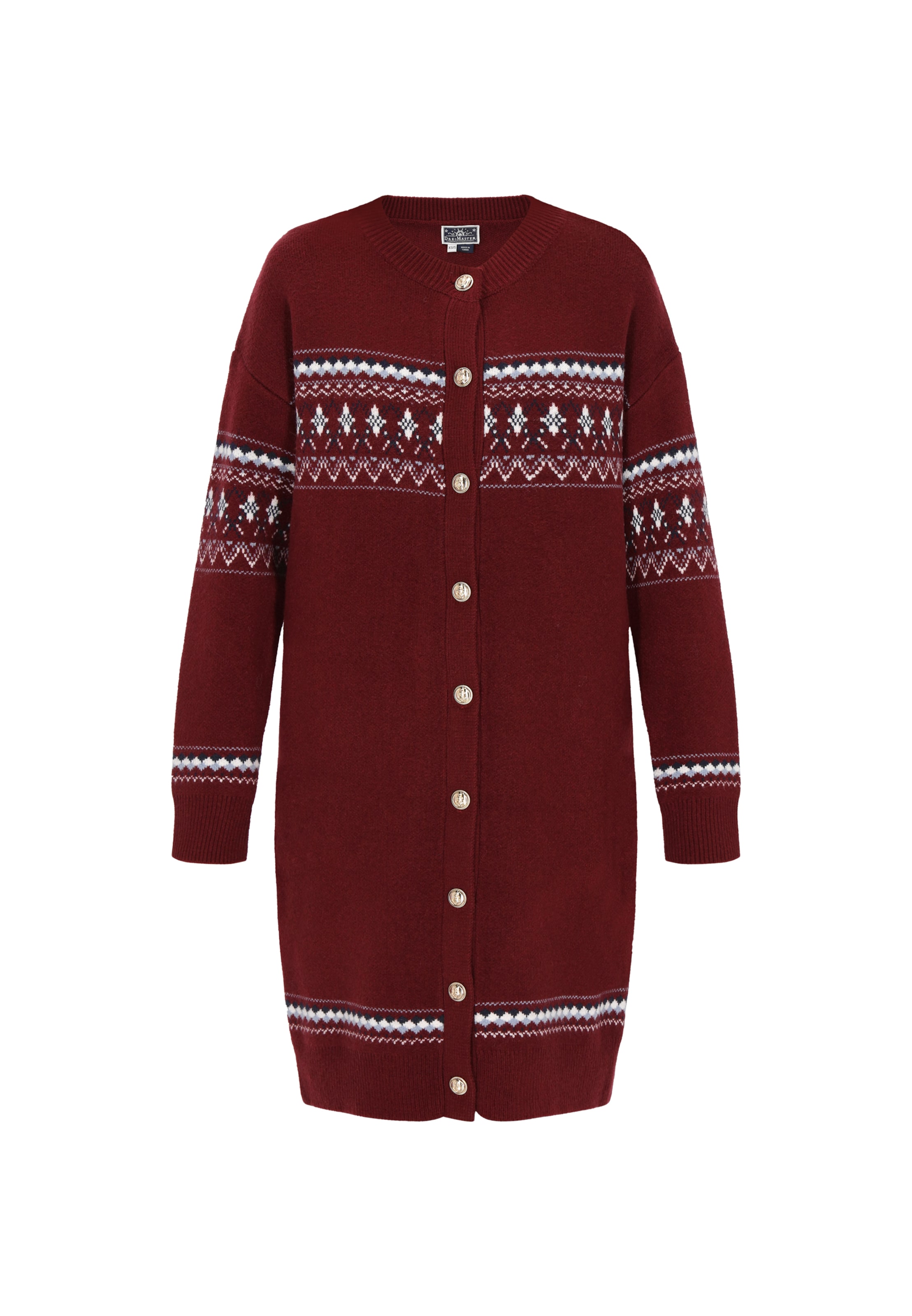 DreiMaster Maritim Strickjacke in Rot: Vorderseite