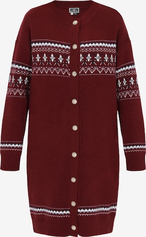 Cardigan DreiMaster Maritim en rouge : devant