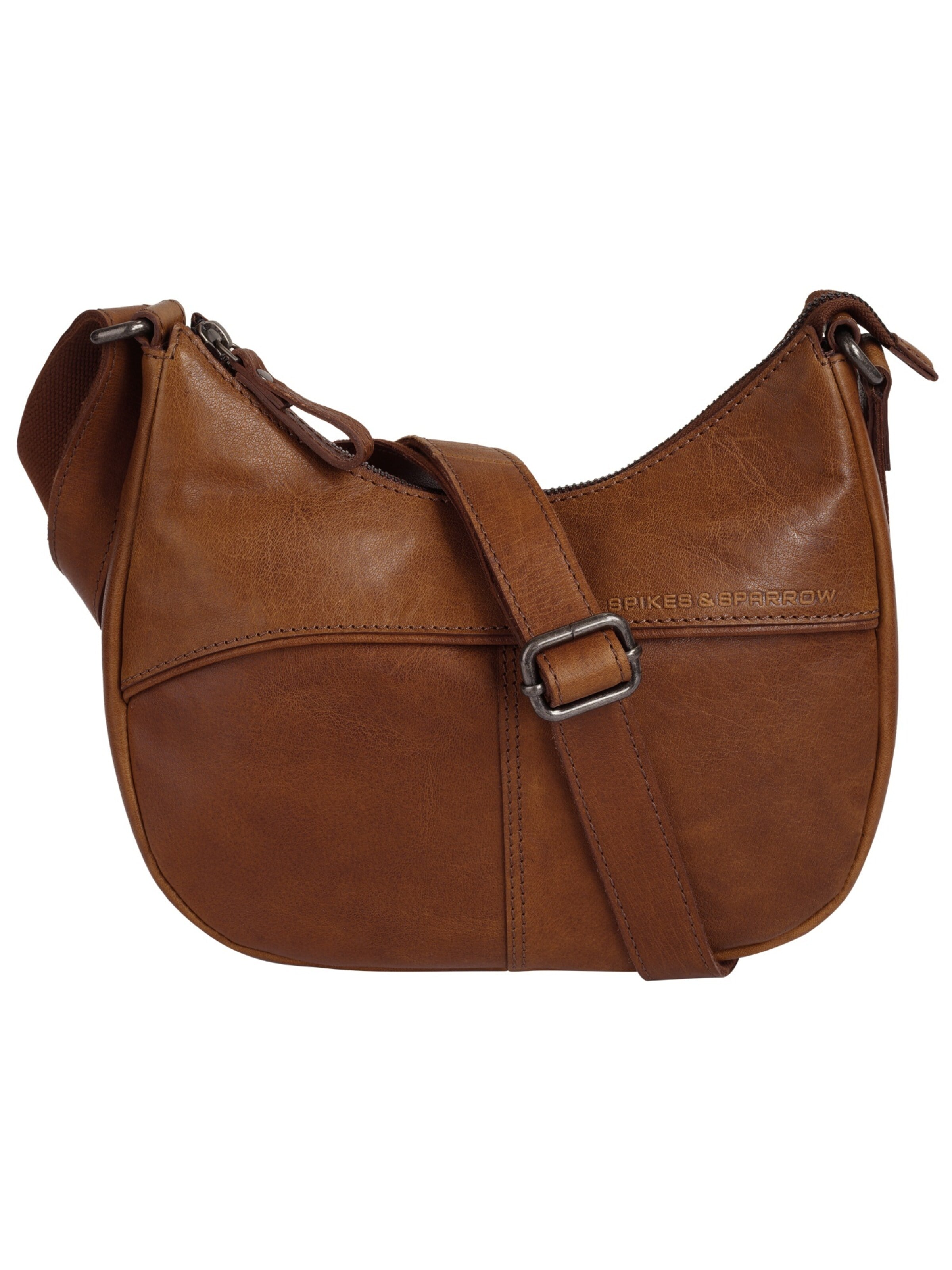 Sac à bandoulière Spikes & Sparrow en marron : devant