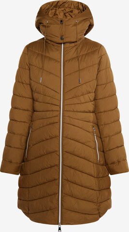 usha BLUE LABEL Winter Coat 'Fenia' in Brown: front