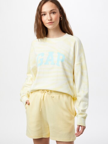 Sweat-shirt GAP en jaune : devant