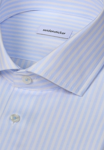 SEIDENSTICKER Slim Fit Hemd in Blau