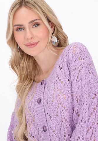 Cardigan IZIA en violet