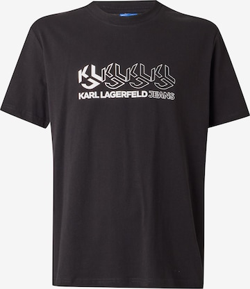 juoda KARL LAGERFELD JEANS Marškinėliai: priekis