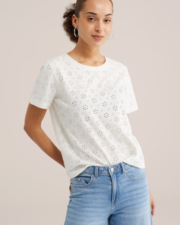 WE Fashion Μπλουζάκι σε λευκό: μπροστά