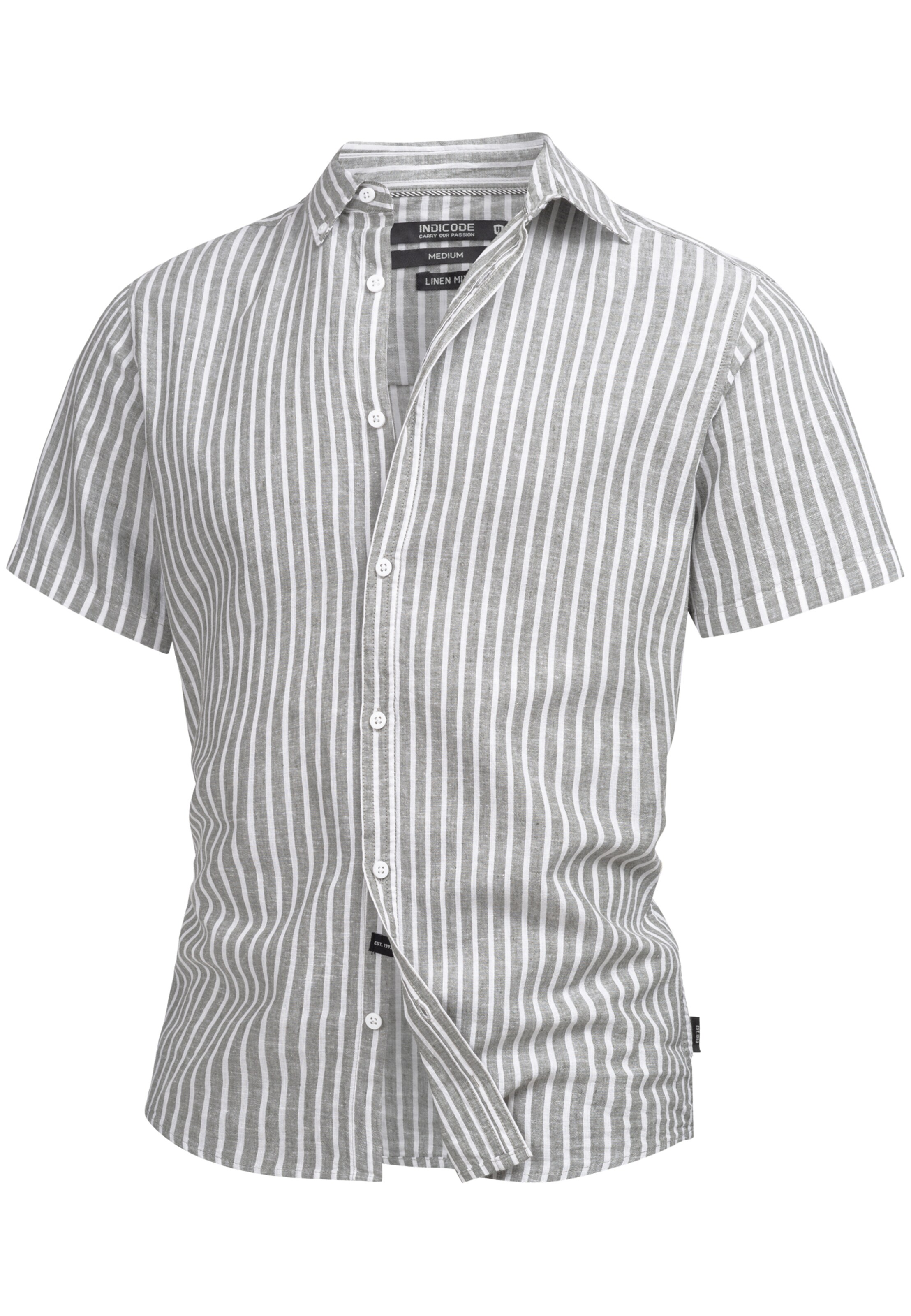 INDICODE JEANS Button Up Shirt in Mixed colors: front