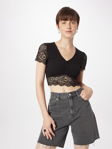 ABOUT YOU - Camiseta 'Annika' en negro: frente