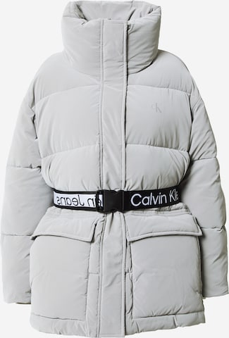 Calvin Klein Jeans Winter Jacket in Grey: front