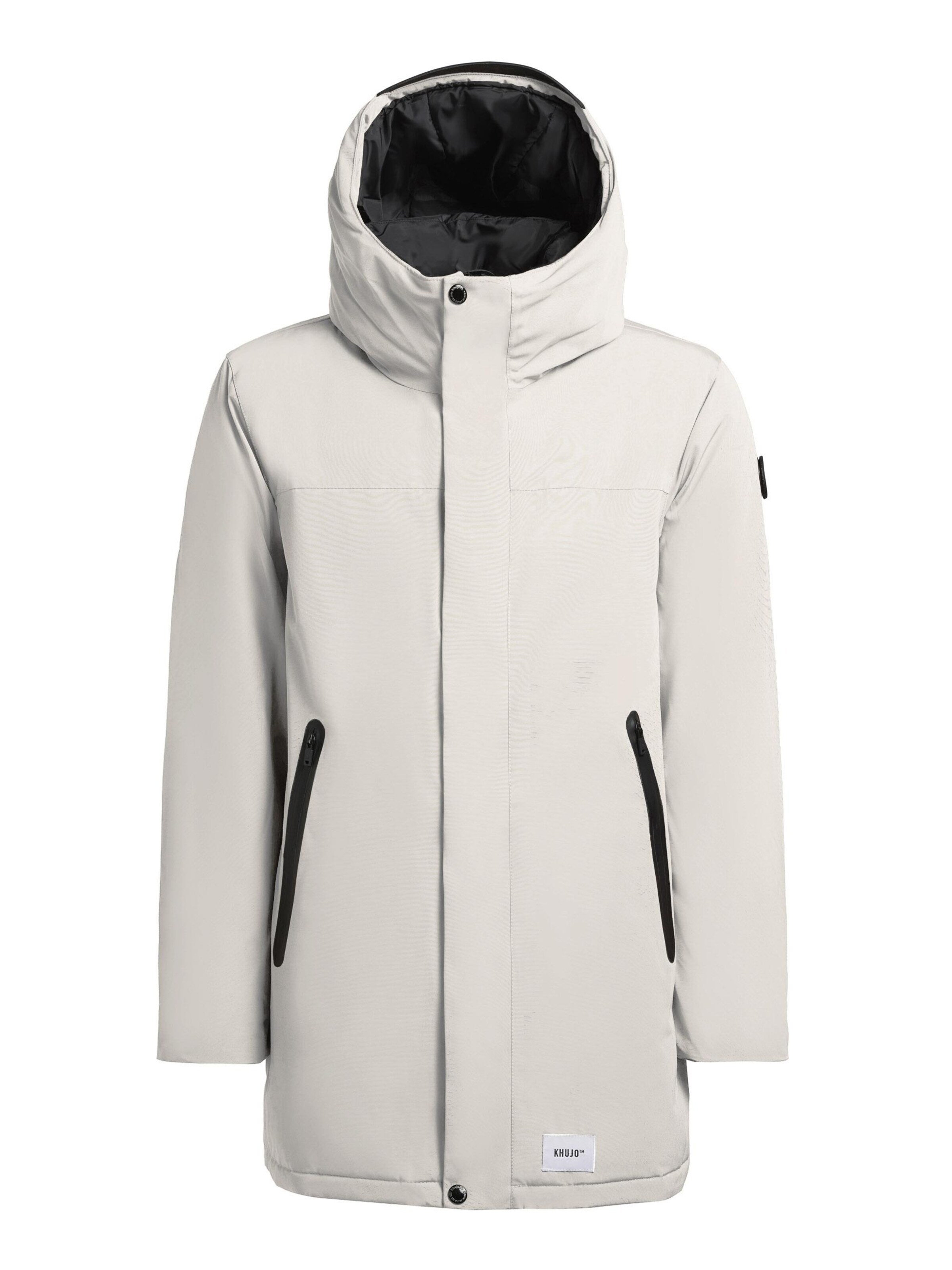 Cappotto invernale di khujo in bianco: frontale