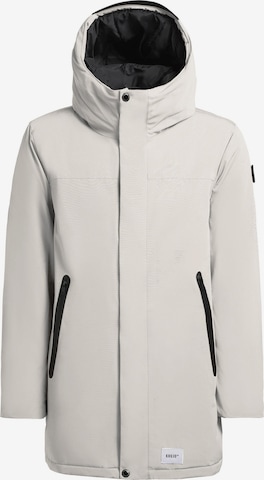 Cappotto invernale di khujo in bianco: frontale