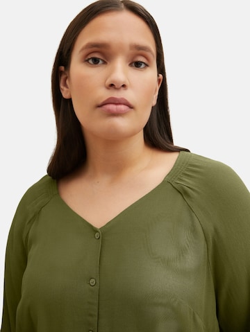 Tom Tailor Women + Blouse in Green