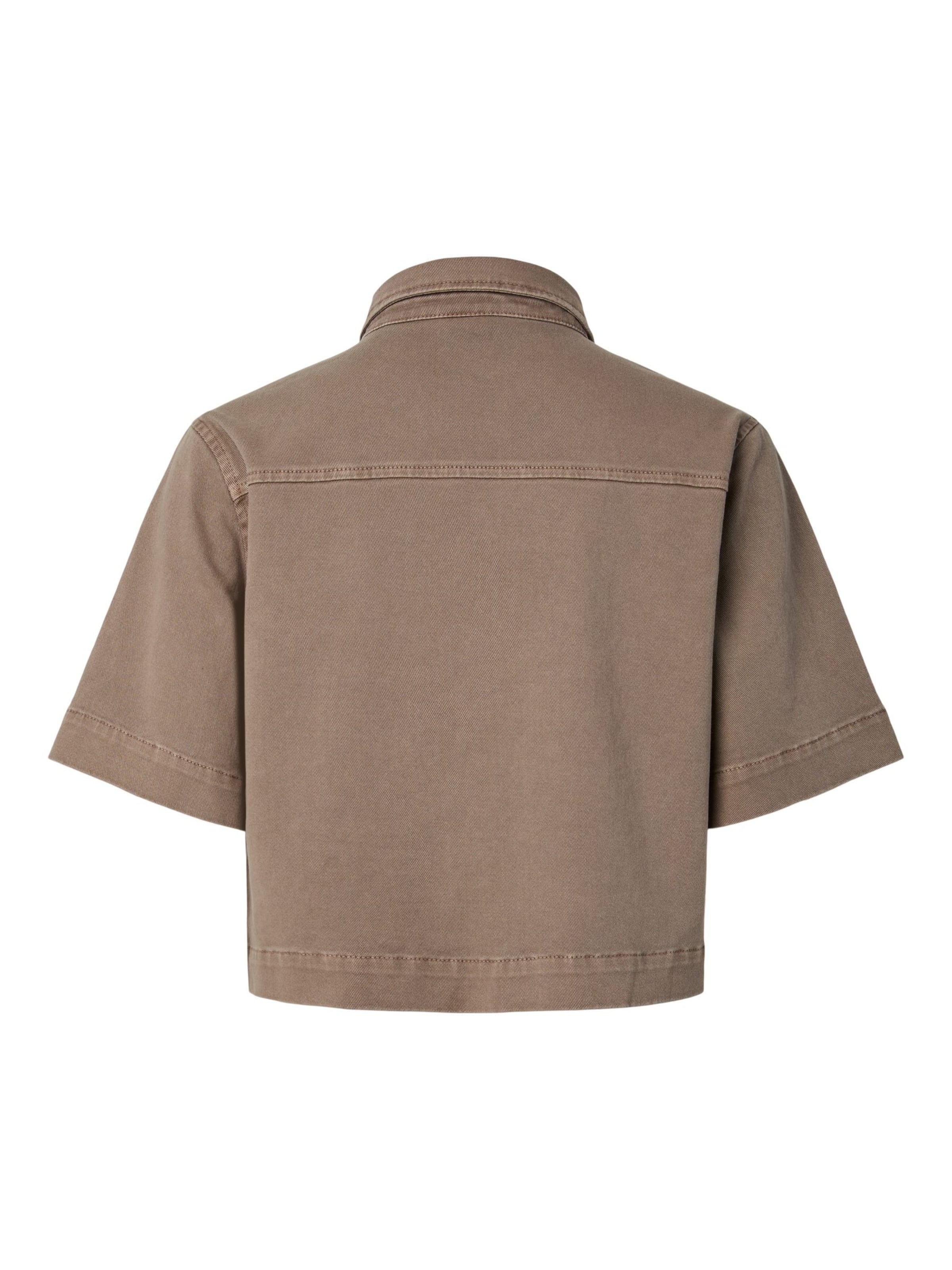 PIECES Bluse 'PCSalume' in Grau