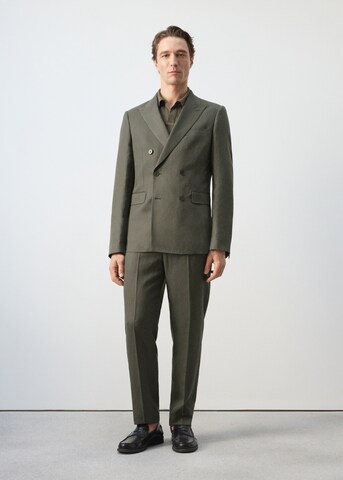 MANGO MAN Slim fit Suit Jacket 'Amalfic' in Green