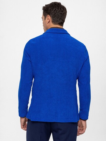 Coupe regular Veste de costume Antioch en bleu