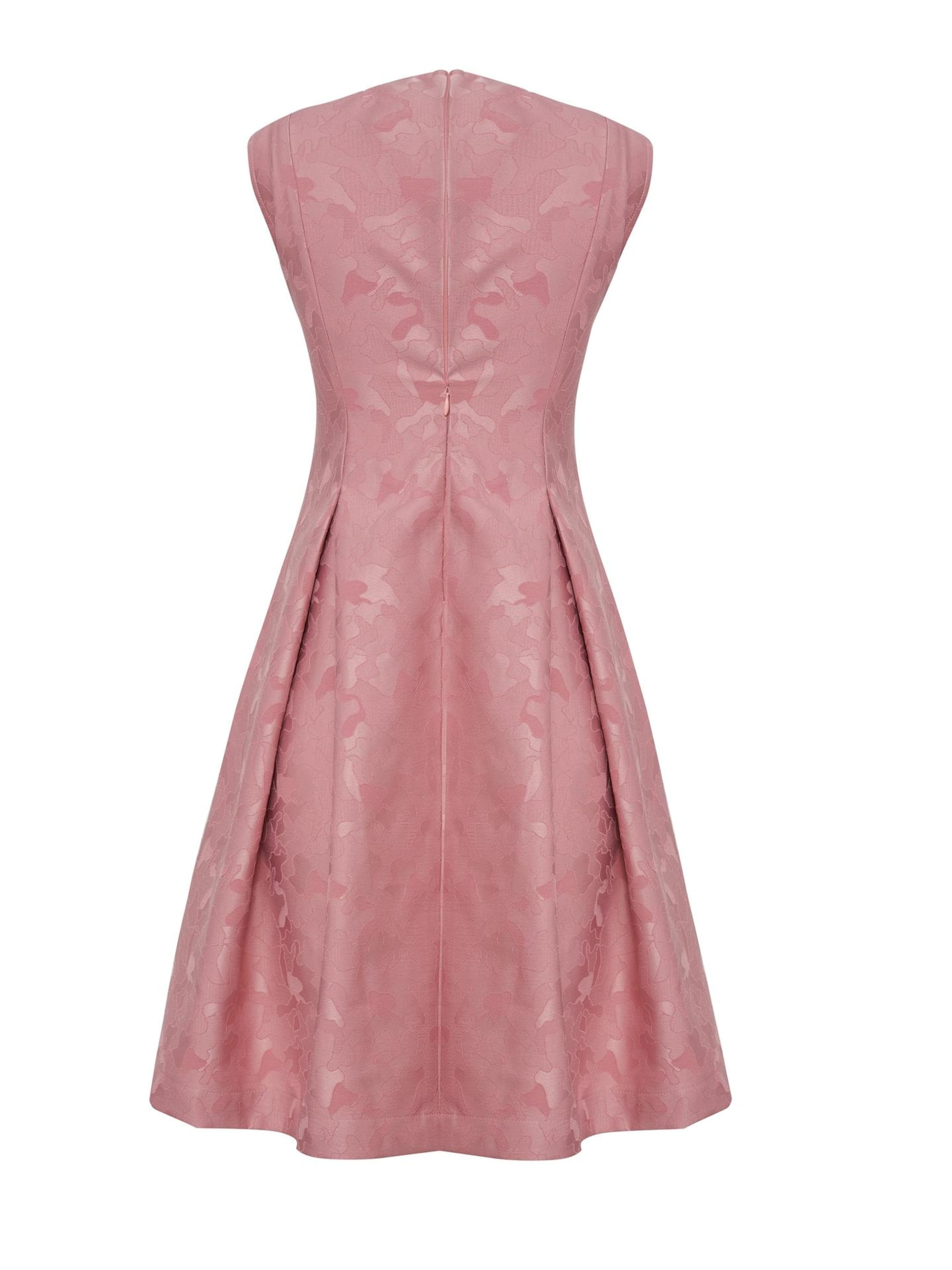 La V Dress 'Feestelijke jurk met strikken' in Pink