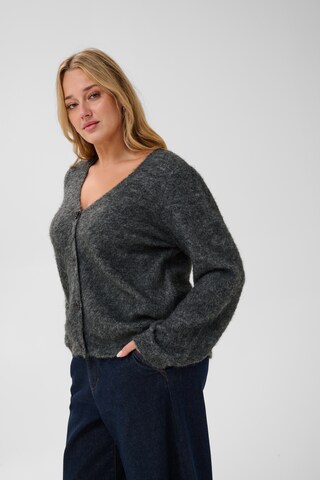 KAFFE CURVE Knit cardigan 'Jordi ' in Grey